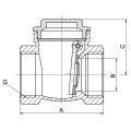 forged brass swing check valve DR brass